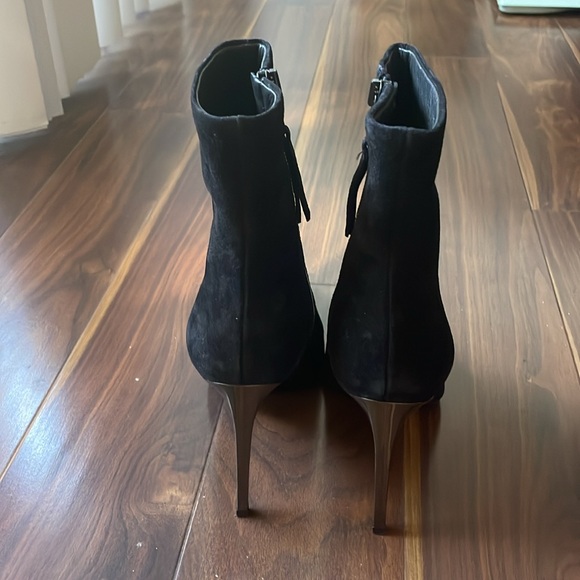 Rag & bone Wes Black Suede Pointed Stiletto Metal Heel Boot size 7.5 - Picture 4 of 9